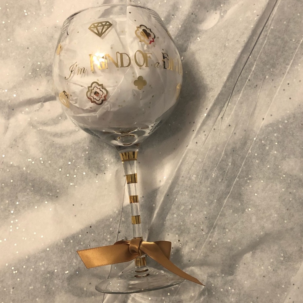 NWOT “I’m Kind of A Big Deal” Wine Glass
